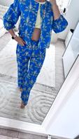 Zara Bluse Hose Set Hosenanzug blau Gr 36/38 Jacke Thüringen - Mühlhausen Vorschau