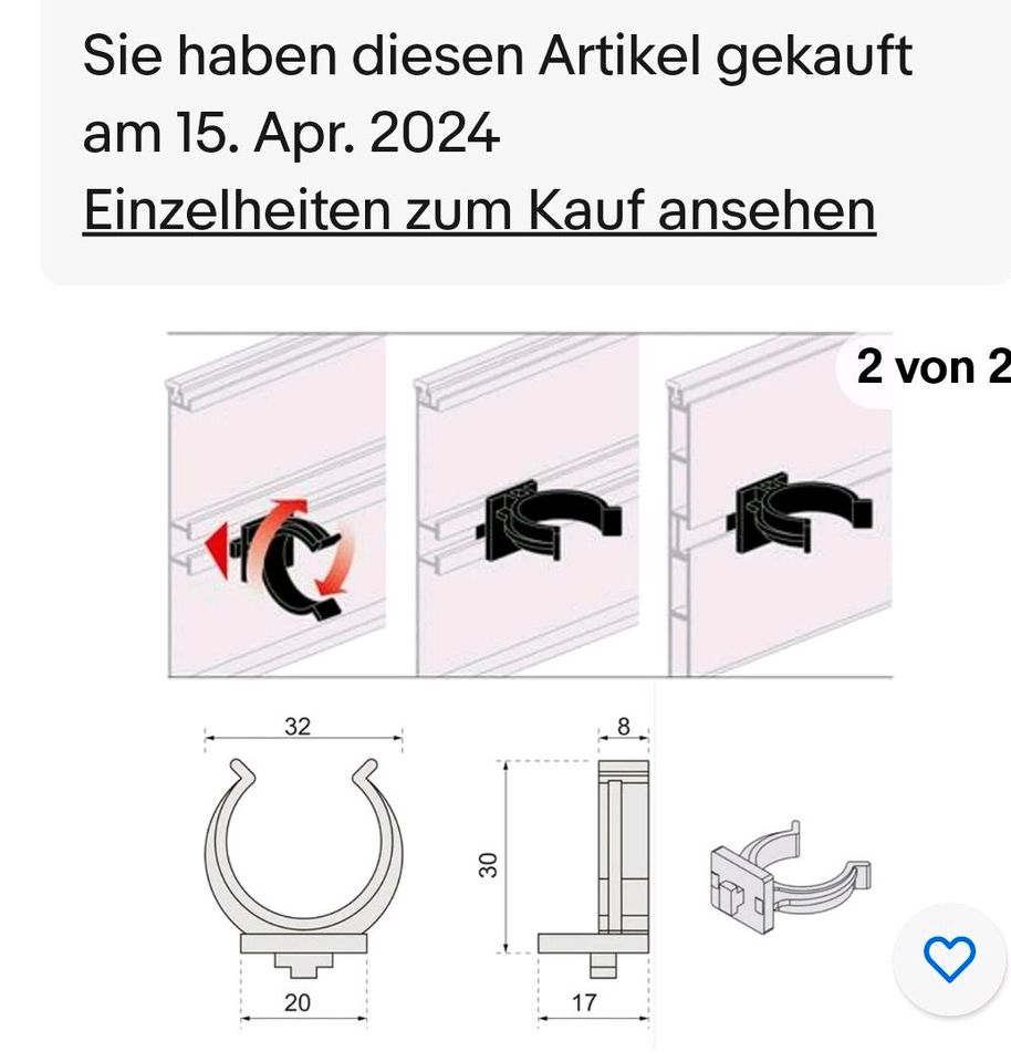 Clips für PVC Sockelleisten Küche in Berlin