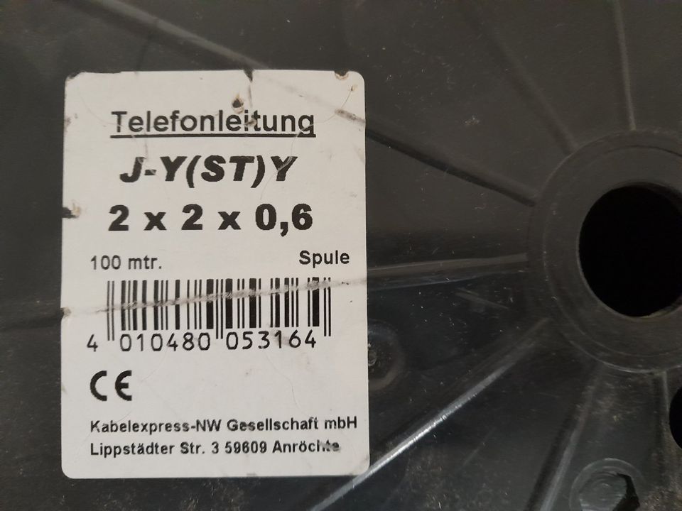 Telefonleitung J-Y(ST)Y 2x2x0,6 in Wiehl