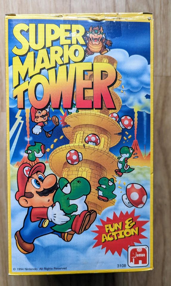 1994 Super Mario Tower Jumbo Vintage Spiel Nintendo in Berlin