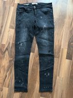 Skinny Jeans schwarz Anthrazit used Look (gewollten Flecken) Hessen - Münster Vorschau