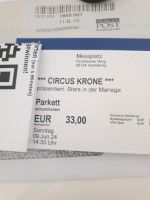 Biete Karte Zirkus Krone So 09.06 14.30 HD Baden-Württemberg - Weinheim Vorschau