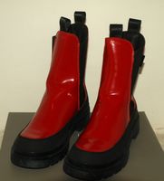 GANT Chelsea-Boots/Schlupfschuh in Rot aus Leder mit Logo Gr. 40 Düsseldorf - Flingern Nord Vorschau