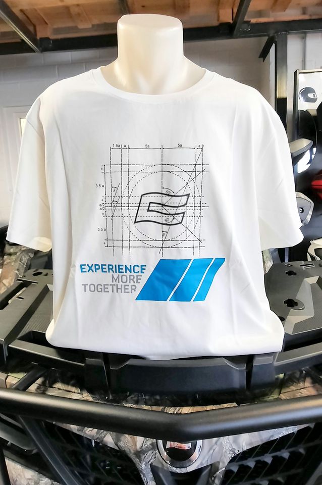 CF Moto T-Shirt " Experience", Damen o. Herren, Gr. XL, weiß in Iserlohn