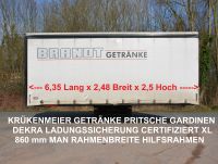 MAN GETRÄNKE AUFBAU PRITSCHE PLANE DEKRA CODE XL LASI GARDINE TÜR Niedersachsen - Hessisch Oldendorf Vorschau