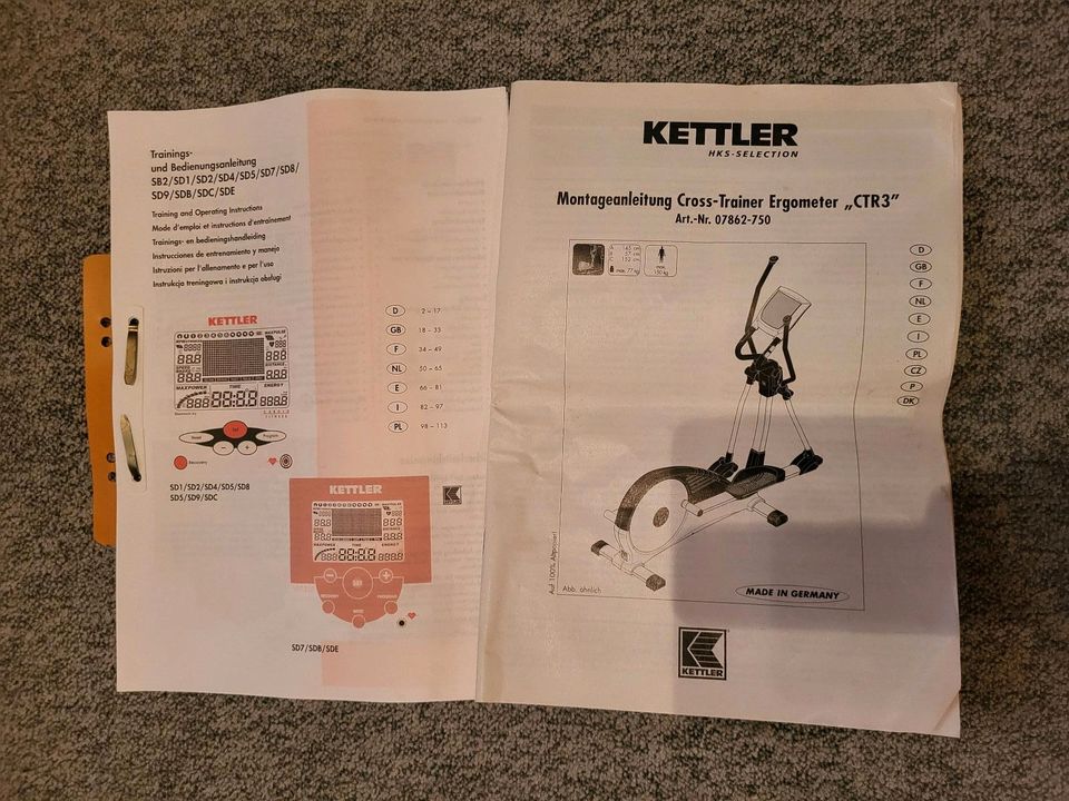 Crosstrainer Kettler CTR3 in Eberstadt
