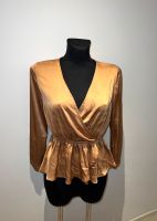 Damen Bluse Gold Gr. S sexy Ausschnitt Business chic Stuttgart - Stuttgart-Mitte Vorschau