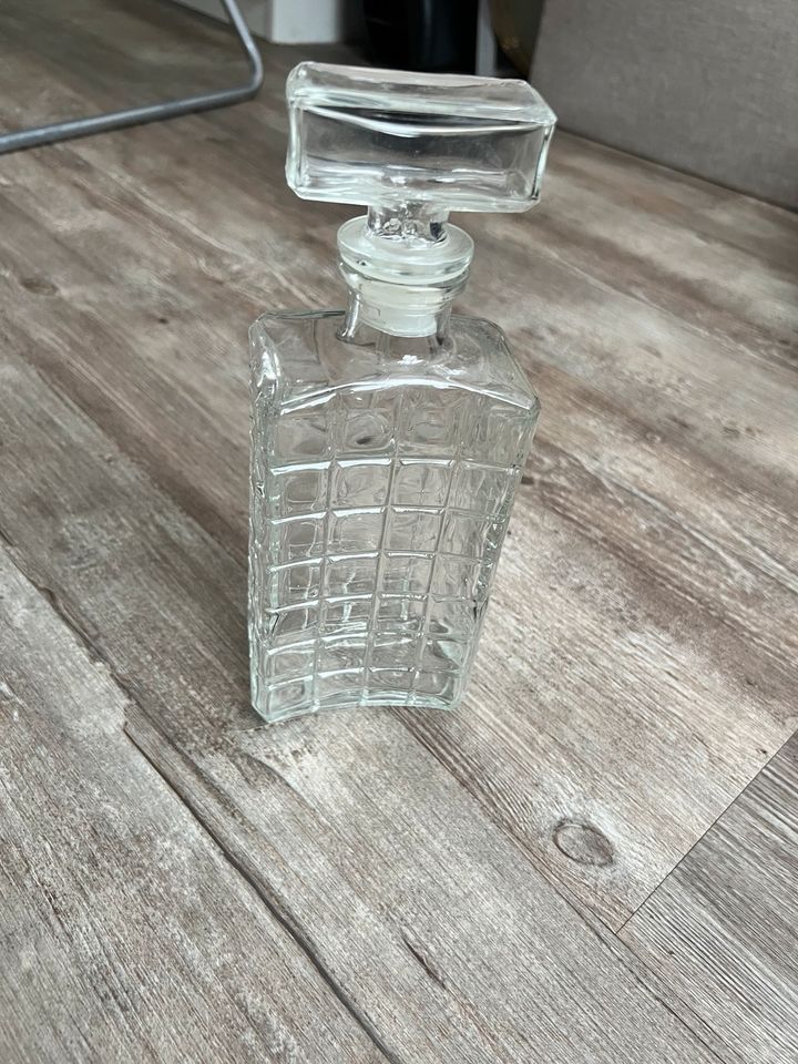 Vintage Whiskey Karaffe aus Glas in Langerwehe