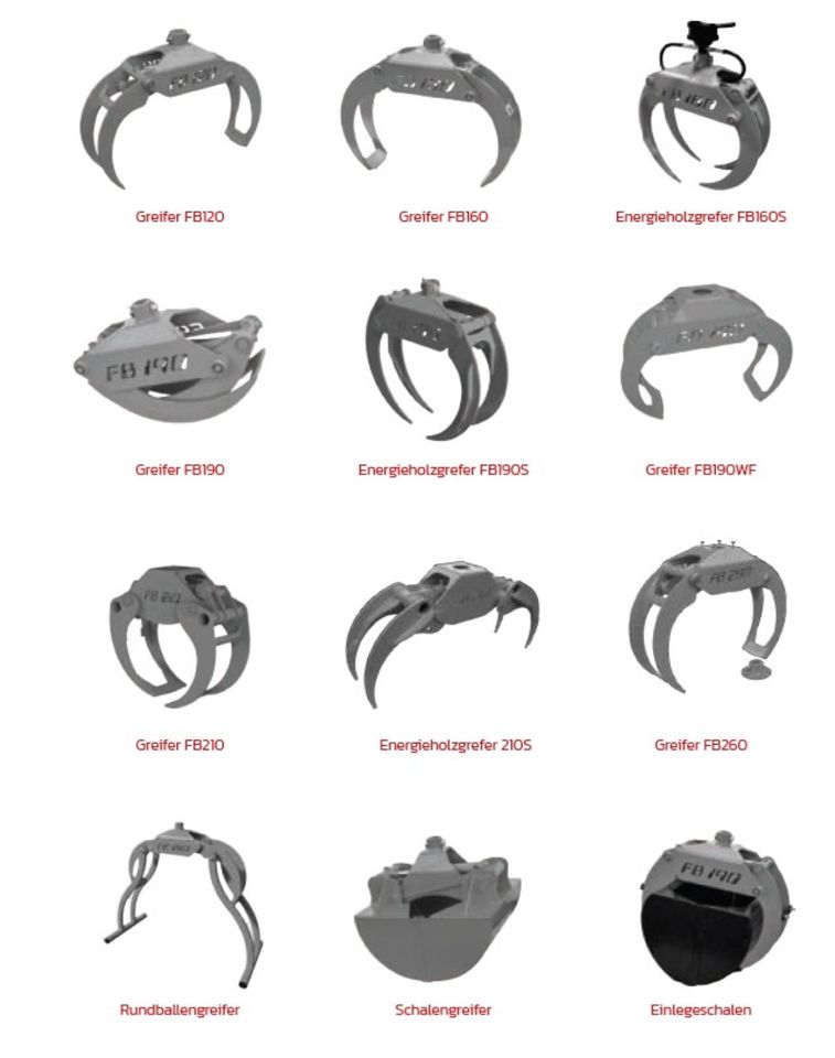 Verladezange Holzgreifer Rückezange Rückewagen Forstkran – FTG in Schlettau