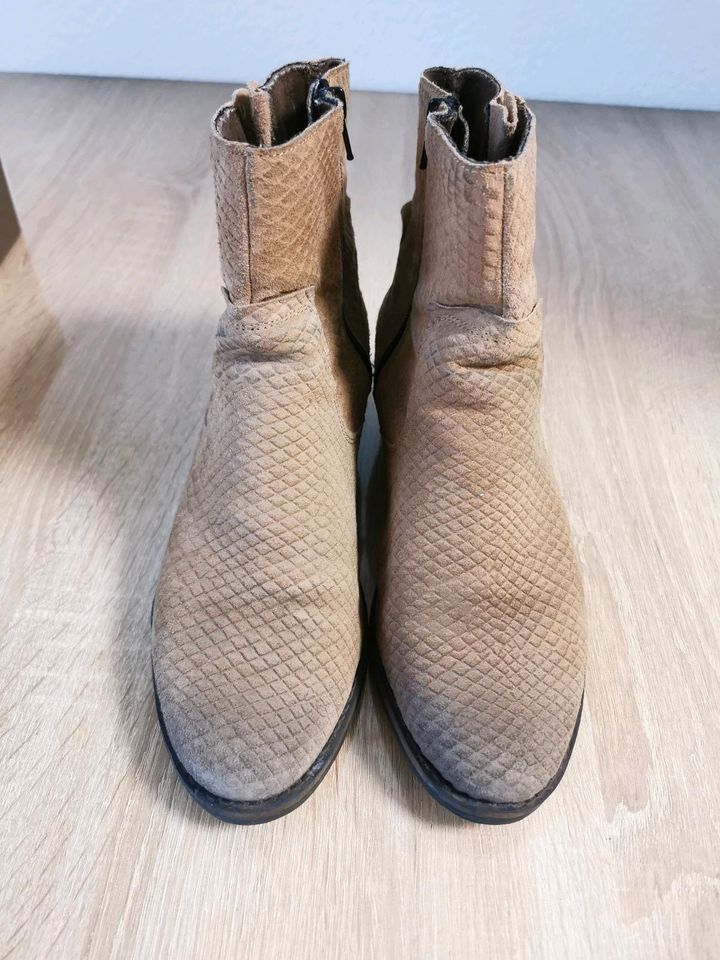 Tamaris Stiefeletten Gr. 40 beige Nut Boots in Solingen