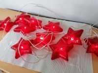 Lichterkette mit 10 roten Sternen aus Kunststoff Niedersachsen - Bad Laer Vorschau