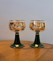 2er Set Römerglas goldfarbene Verzierung Souvenir Rheinfall Östliche Vorstadt - Hulsberg Vorschau