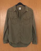 Hemd Bluse langärmelig khaki von H&M Bayern - Geiselhöring Vorschau