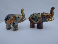 Elefantenpaar Indien Handarbeit in Cloisonnetechnik um 1950 Bayern - Königsbrunn Vorschau