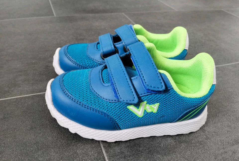 Turnschuhe Sneaker Kinder blau grün Gr. 24 in Kirchlengern