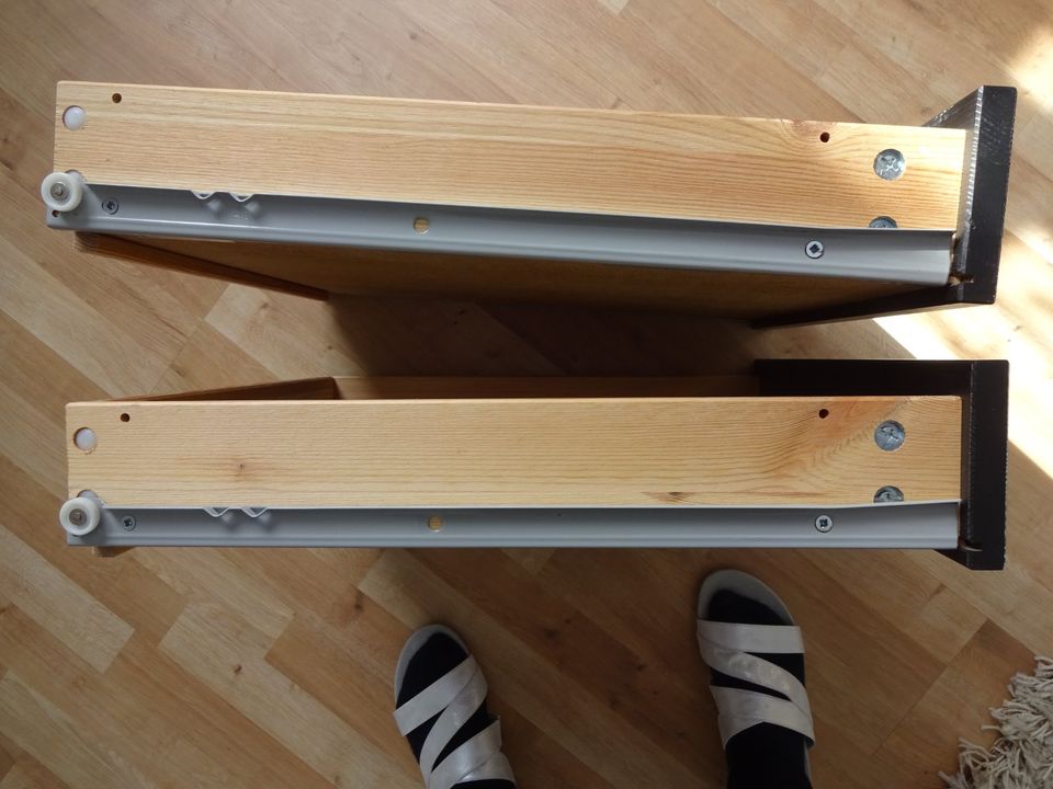 2x IKEA HEMNES SCHUBLADEN für KOMMODE Knöpfe Schrauben 4 Schienen in Rodenbach