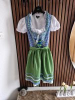 Dirndl mit Bluse und Schürze WiesnKönig Gr. 32 blau-grün Baden-Württemberg - Gärtringen Vorschau