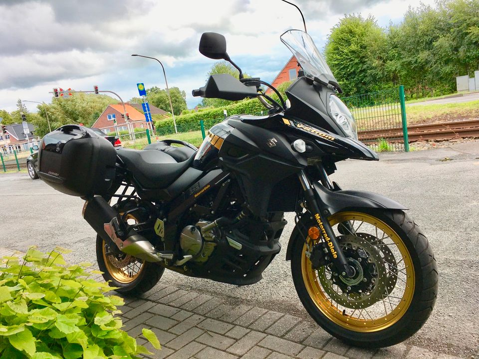 SUZUKI V-Strom 650XT,Seitenk.,sehr gepflegt,wenig KM,i.Kd.Auftrag in Südbrookmerland