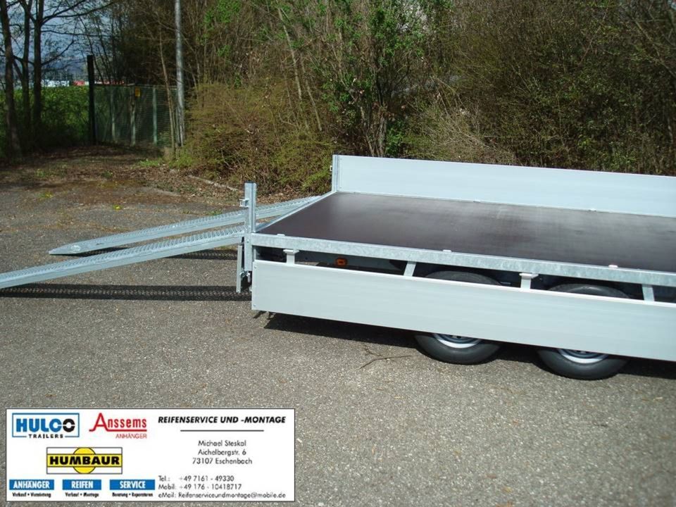 Anssems ASX3000-325x178x30, Anhänger m. Rampen, Hochlader, neu in Eschenbach Württemberg