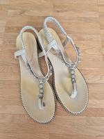 Beige Sandalen, Gr. 40 Bayern - Buttenwiesen Vorschau