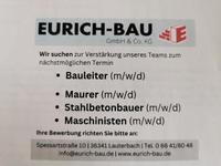 Bauleiter, Maurer, Stahlbetonbauer, Maschinist Hessen - Schwalmtal Vorschau