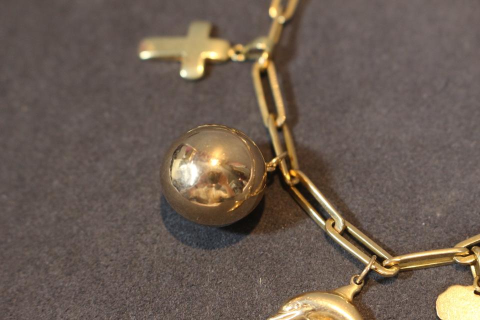 Armband Bettelarmband mit Anhängern / 333er / 585er / 750er Gold in Düsseldorf