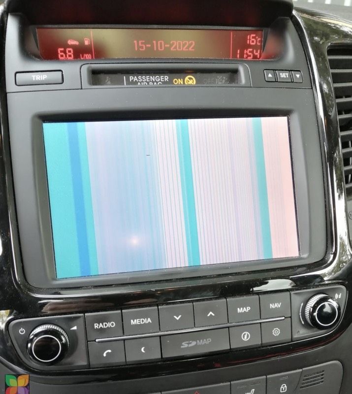 Kia Rio Venga Ceed Navigation Display Glas Reparatur Weiß Streifen in Herscheid