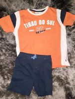 Tom Tailor Shirt + Shorts 92/98 Jungen Sommer Set blau Orange Niedersachsen - Vechelde Vorschau