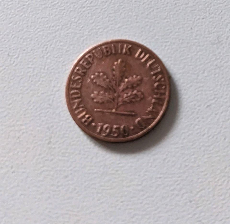 Münzen 1 und 2 Pfennige Kleingeld kleine Münzsammlung in Hamburg