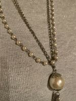 Kette Modeschmuck silbernen mit Perle Bayern - Schöllkrippen Vorschau