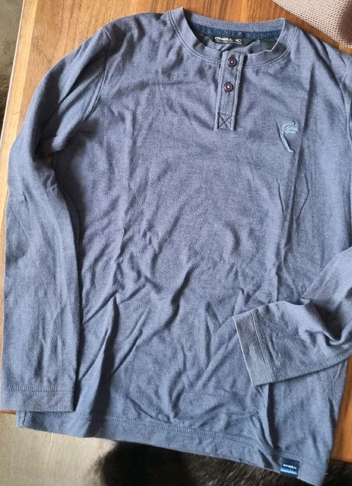 O'NEILL Langarm Shirt Gr. 140 blau-grau in Dassendorf