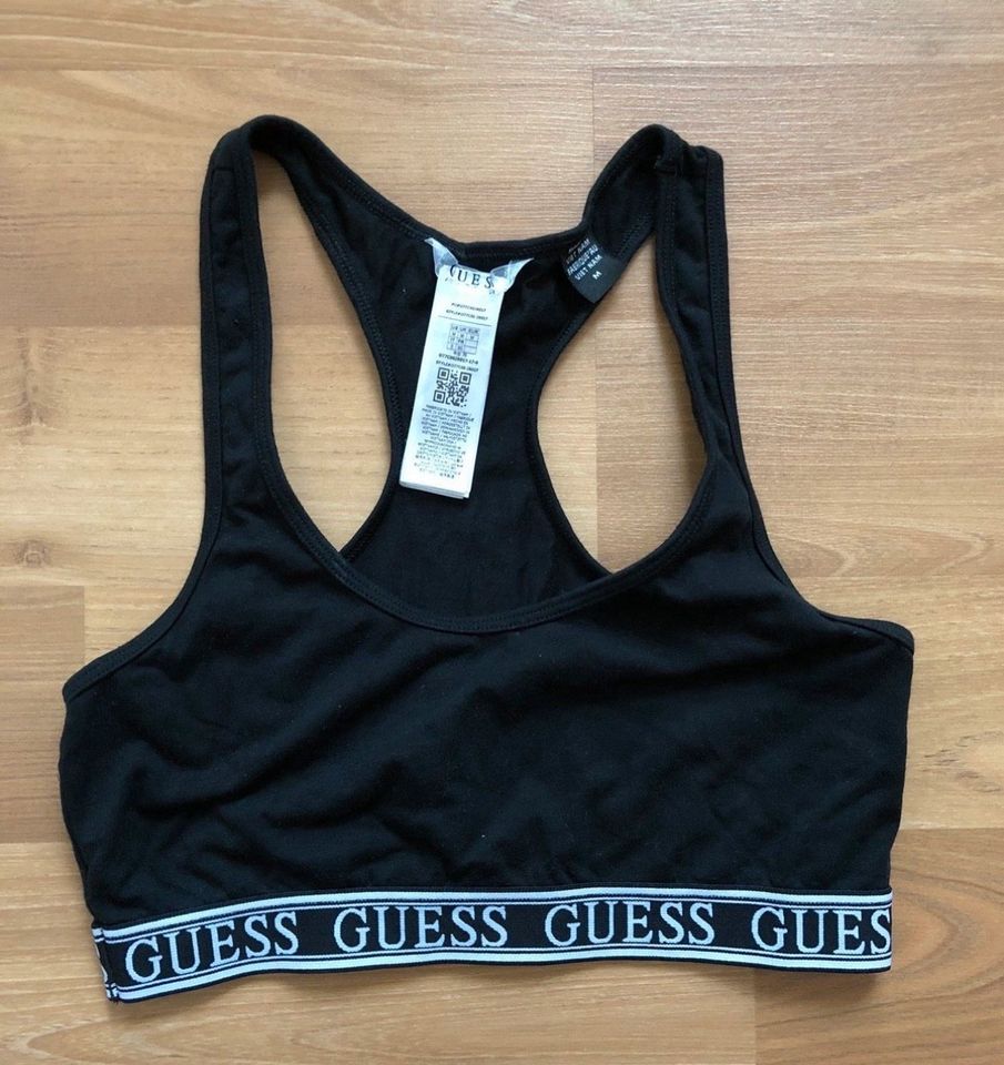 Guess Sport Gym Yoga Crop Top BH schwarz weiß S M 36 38 in Oedheim