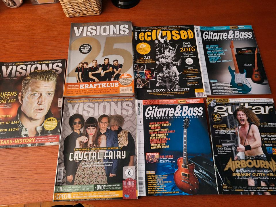 Musikmagazine Visions Eclipsed Gitarre&Bass guitar in Buchholz (Westerwald)