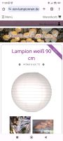 Lampion 90 cm neu Nordrhein-Westfalen - Halle (Westfalen) Vorschau