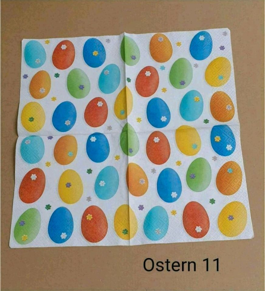 ⭕️ 0,20€ Motivservietten Ostern Küken Hahn Huhn Eier n in Leipzig