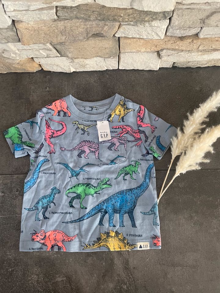 Baby Gap T-Shirt Dino, Gr.18-24Monate, 86-92cm NEU in Babenhausen