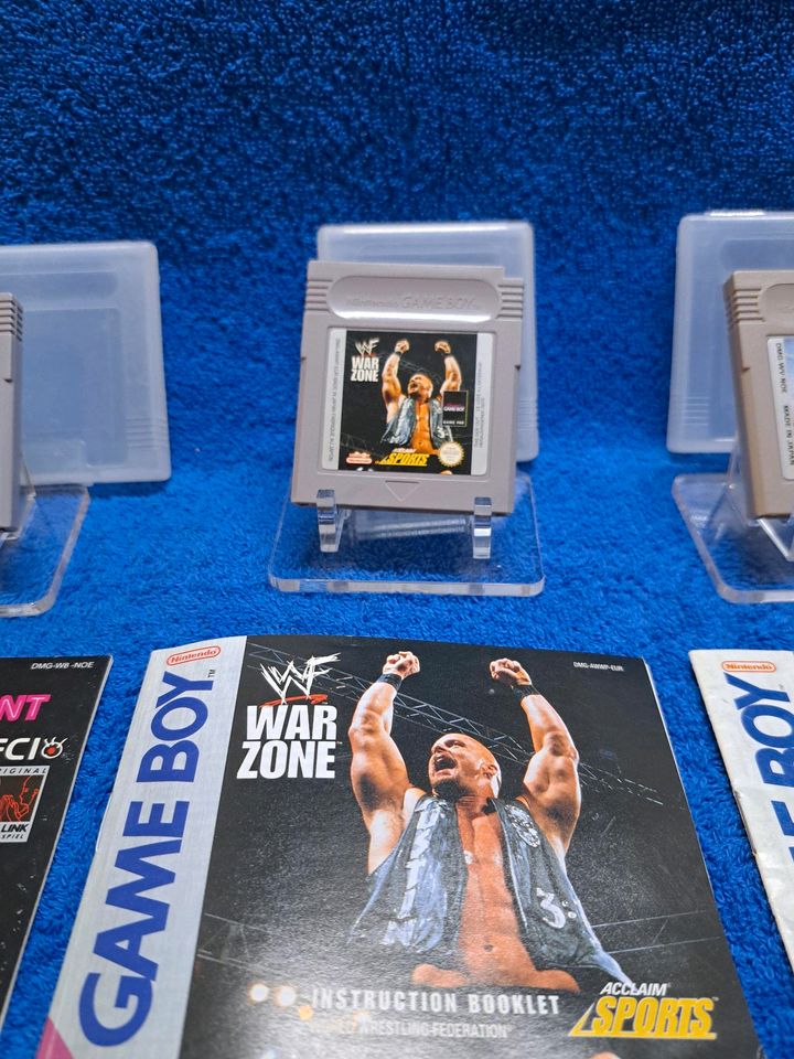 Nintendo Gameboy WCW The Main Event,  Tale Spin,  WF War Zone, in Burghausen