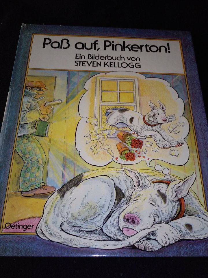 Steven Kellogg: Pass auf, Pinkerton (Hund) - Kinderbuch alt in Bad Segeberg