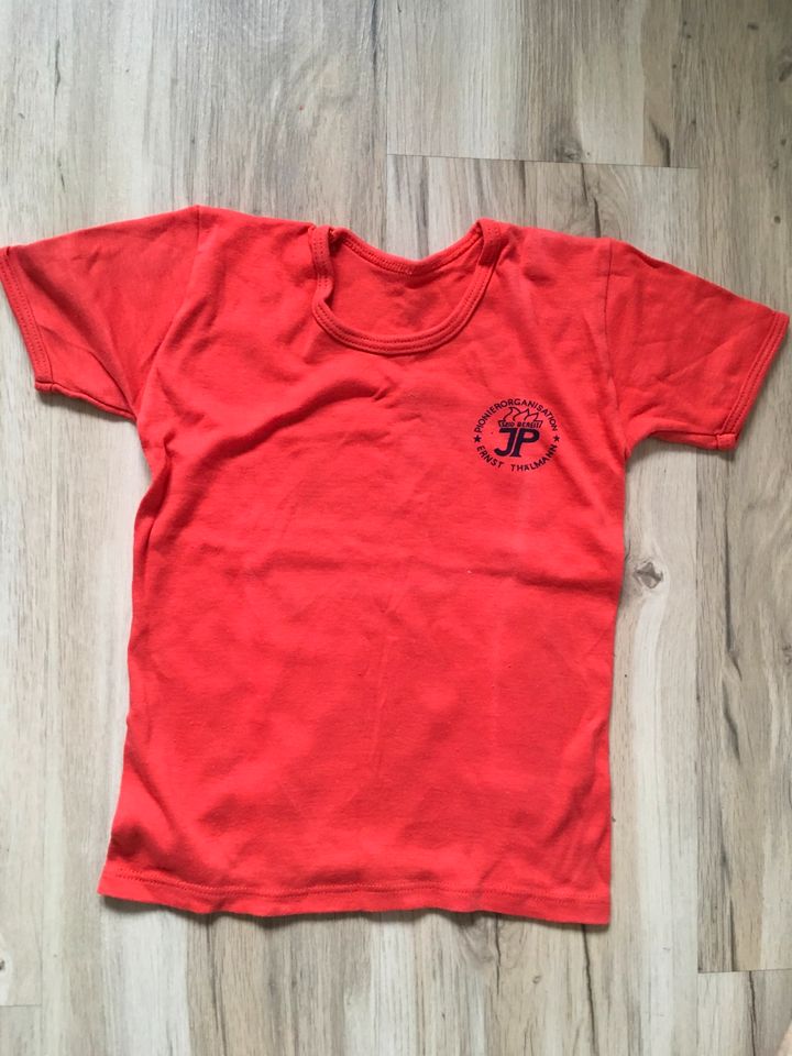 DDR Jungpionier FDJ Ernst Thälmann t-Shirt Kinder in Thermalbad Wiesenbad