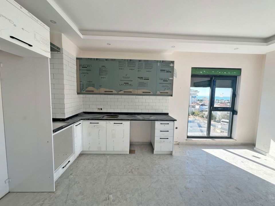 TÜRKEI - AVSALLAR/ALANYA 1+1 Wohnung mit Meerblick in Hamm