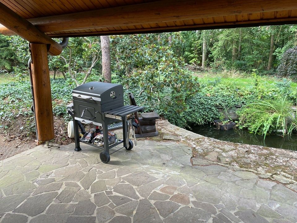 exklusives Ferienhaus im Wald, 120qm, Sauna, Kamin, viel Ruhe in Bad Schmiedeberg