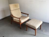 Arne Vodder Lounge Chair mit Ottoman, France & Son, 60er Niedersachsen - Wiefelstede Vorschau