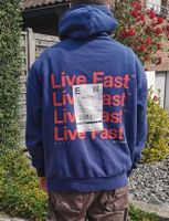 Lfdy Priority Hoodie Blau Rot Dunkelblau L limited live fast 6pm Nordrhein-Westfalen - Menden Vorschau