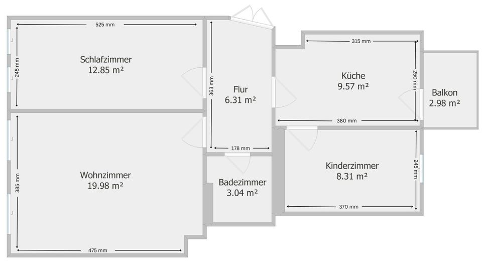 Gemütliche 3-Zimmer-Wohnung im Herzen von Chemnitz in Chemnitz