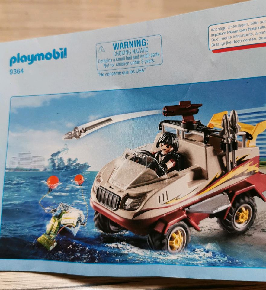 Playmobil 9364 Amphibienfahrzeug Gangster Goldraub, Top Zustand!! in Hasloch