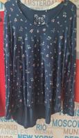 Damen Langarmshirt * Größe 44 * Blau m. Blumen Nordrhein-Westfalen - Warendorf Vorschau