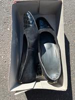 Damen Pumps schwarz Velours Gold Nordrhein-Westfalen - Eitorf Vorschau