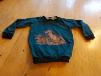 Handmade Dino Pullover Gr.98/104 in Petrol Bayern - Rettenberg Vorschau