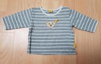 STEIFF Baby Pullover 56 Shirt grau weiß gestreift Teddy Bär Rheinland-Pfalz - Hauenstein Vorschau