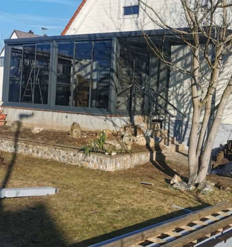 Montage für Wintergarten Überdachung Pergola Terrasse Handwerker in München